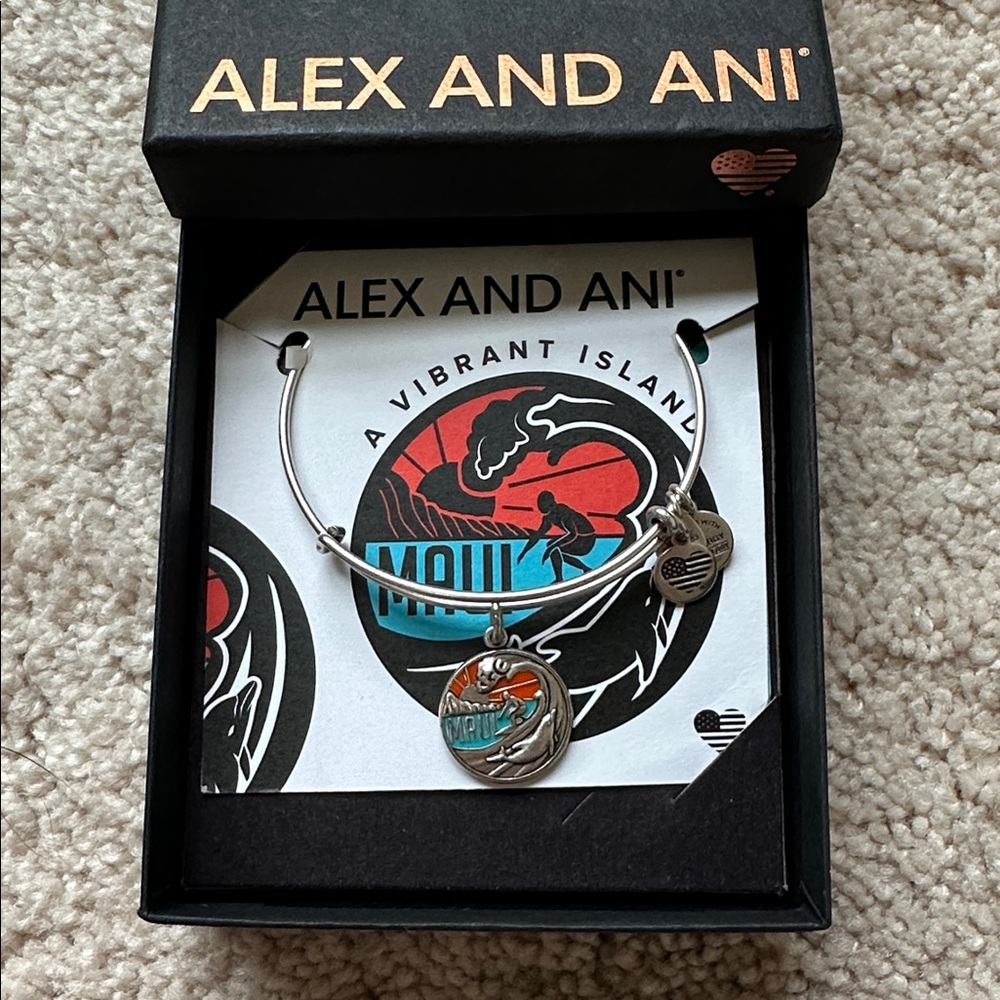 Brand New Alex and Ani Maui Bangle Bracelet w/ Box
